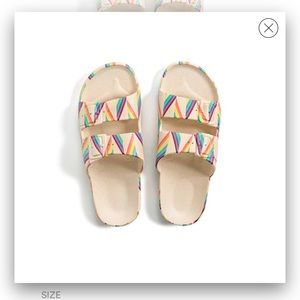 Freedom Moses rainbow salt collab sandals 38/39
